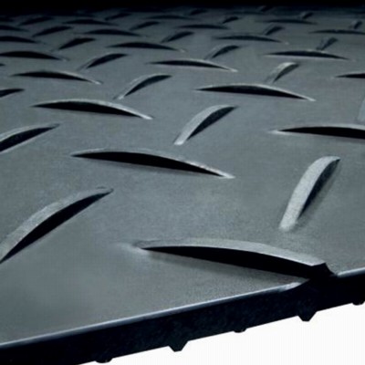 Ground Protection Mats 2x4 ft Black Close up of ground protection mats black