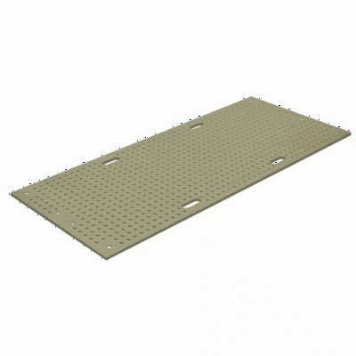 TrakMat Ground Cover Mat 44.5 in x 8 ft Green Full Mat Angle