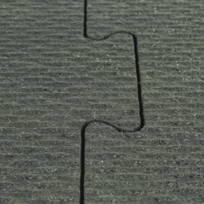 Horse Stall Mat Interlocking 3/4 Inch x 6 Ft. Straight Border - Black - Equine