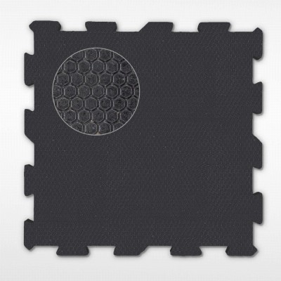 2x2 Ft x 3/4 Inch Interlocking Horse Stall Mats Black Sundance Center Tile 
