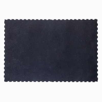 Horse Stall Interlocking Center Mat Cobblestone 4x6 foot rubber mat on white background