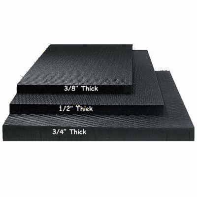 Horse Stall Mats 4x6 Ft x 1/2 Inch 4 Ft Border Black - Equine