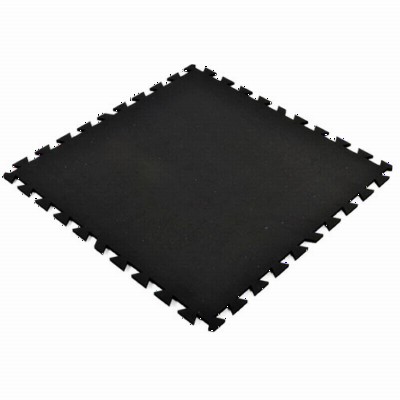 Geneva Rubber Tile 1/2 Inch Black.