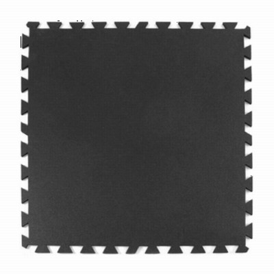 Geneva Rubber Floor Tiles 3/8 Inch Black.