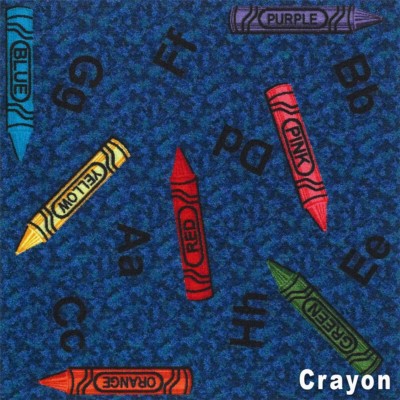 Kids Carpet Tiles 1x1 meter Crayon Install