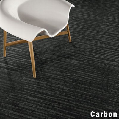 Quicken Commercial Carpet Tile .42 Inch x 50x50 cm per Tile Chair on Carbon