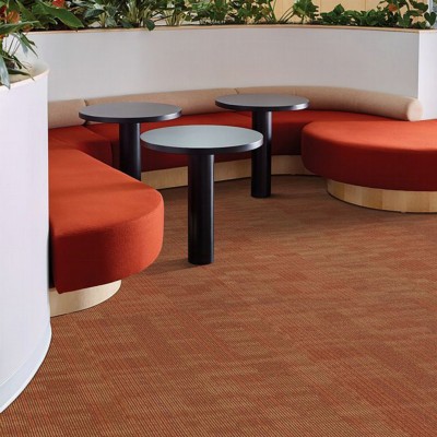 Trinity Commercial Carpet Plank .22 Inch x 1.5x3 Ft. 10 per Carton Restaurant with Electro colored tiles