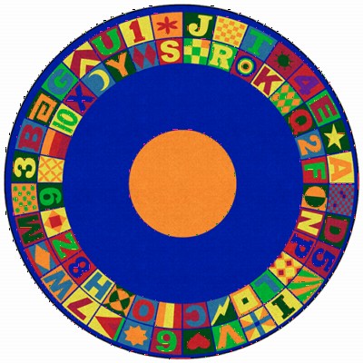 Floors That Teach Kids Rug 8 feet Round Full Rug