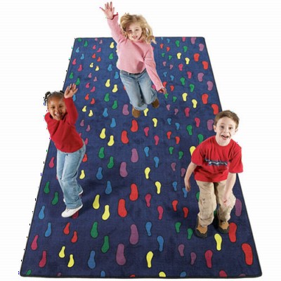 Footprints Kids Rug 6 x 6 feet