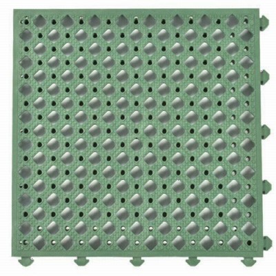 Safety Matta Perforated Green