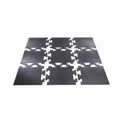 Rubber Flooring Tiles Mega lock half inch tiles style
