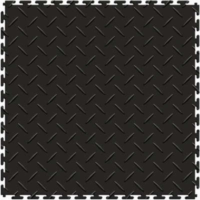 black diamond plate floor tile