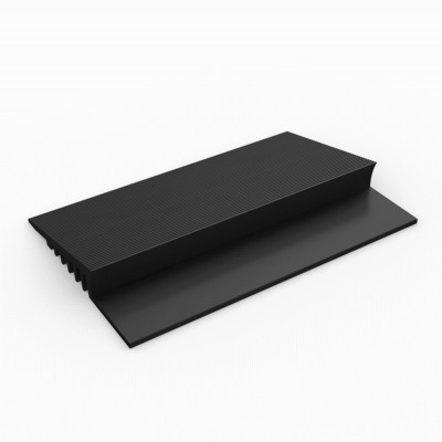 Flexible PVC Edging Roll 9/16 Inch high x 2-1/2 Inch wide Black