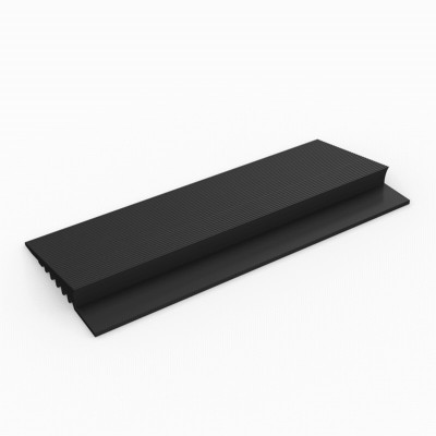 Flexible PVC Low Profile Edging Roll 3/8 Inch x 2 Inch Black
