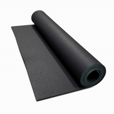 Rolled Rubber three eigths black roll