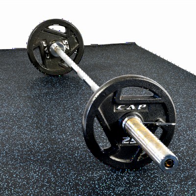 Rolled Rubber Sport 3/8 Inch 10% Blue per SF workout room.