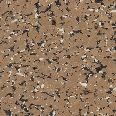 Action Sport Rubber Gym Tile Supreme 95% Color 1 Inch x 2x2 Ft. Caramel close up