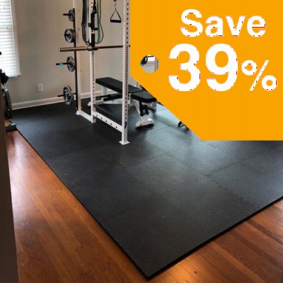 Gym Floor Mat Workout Fitness Pebble Tile 39 Percent Off Sale