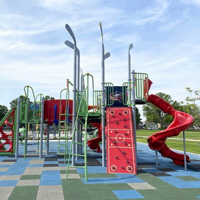 Sterling Playground Tile 2.25 Inch Black Playground Interlocking Jungle Gym