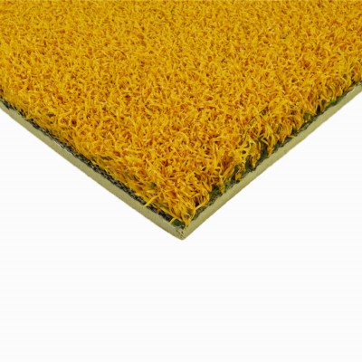 Greatmats Gym Turf Value 3/4 Inch x 15 Ft. Wide 5 mm Foam - Yellow Top Angle