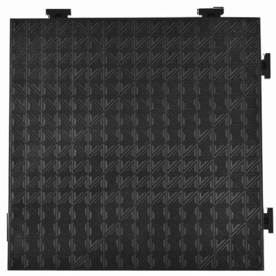 Solid Super Soft Tile - 3/4 Inch Black full tile