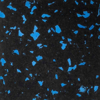 Survivor Rubber Tile Interlocking 2x2 Ft x 1/4 Inch Big Chip 20% Color blue full.