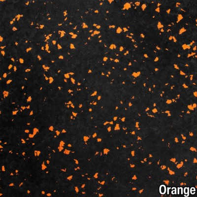 Orange close-up of the Straight Edge Tile 10% Color Custom 1/4 Inch x 2x2 Ft.