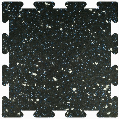 Rubber Tile Interlocking 2x2 Ft x 1/4 Inch Biggie Smallz 20% Polar tile