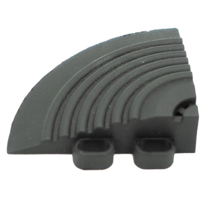 VersaCourt Active Outdoor Court Corner Reducer 5/8 Inch x 2.5x2.5 Inches black corner