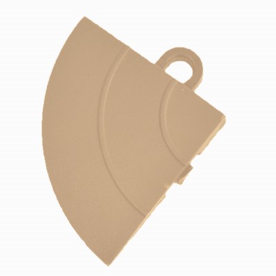 VersaCourt Pro Wood Grain Court Corner Reducer 1/2 Inch x 2.75x2.75 Inches in sand