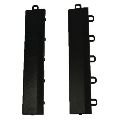 VersaCourt Compete Indoor Court Edge Reducer 1/2 Inch x 10 Inches Pack of 10 Male and Female in black