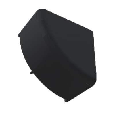 VersaCourt Outdoor Court Foundation Panel Finish Corner 1.25 Inch x 2x2 Inches 