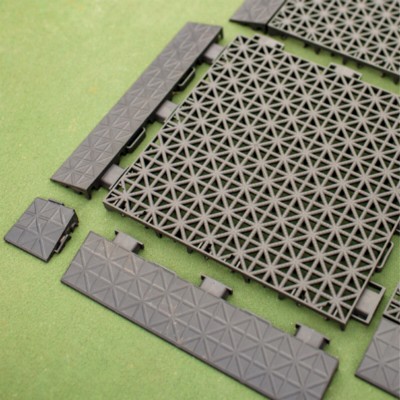 VersaCourt Outdoor Game Court Corner Reducer 3/4 Inch x 2x2 Inches corner and reducers in graphite