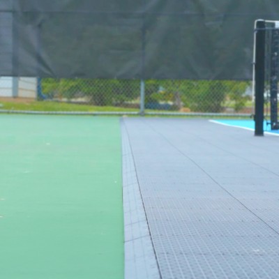 VersaCourt Outdoor Game Court Edge Reducer 3/4 Inch 2x10.13 Inches Pack of 10 court install in graphite