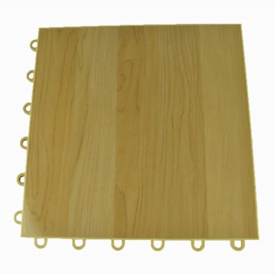 VersaCourt Pro Wood Grain Court Tile 1/2 Inch x 12x12 Inches full tile top in Maple