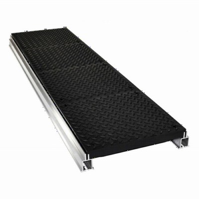 Wearwell Foundation Platform System Diamond-Plate 4x18x72 Inch Kit Full Single