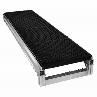 Wearwell Foundation Platform System Diamond-Plate 8x36x72 Inch Kit Full Single