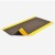 Pebble Step SOF TRED with Dyna Shield Anti-Fatigue 3/8 inch 3x12 ft black yellow full corner curl.