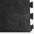 Leather PVC Floor Tile Black or Dark Gray 6 tiles Black Corner