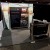 interlocking gray carpet tiles used in trade show booth