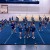 Cheer Mats 6x42 ft x 1-3/8 Inch Blue cheer group practice