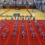 Cheer Mats 6x42 ft x 1-3/8 Inch red cheer group practice