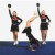 Cheer Mats 6x42 ft x 1-3/8 Inch in use