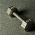 dumbbell on quantum rubber gym tile in grey color