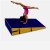 Incline Wedge Folding 60 x 120 x 22 inch  showing gymnast.