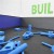 geneva interlocking rubber tiles with color flecks in kids building room