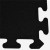 Rubber Tile 2x2 Ft x 3/8 Interlocking Sport Black corner.