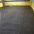 Anti Vibration Floor Mat ShokLok 4x6 Ft 3/4 Inch Interlocking Center Tile Black Room