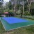 Pickleball Court Kit without Lines 30x60 Ft. backyard court in navy blue and sport green no lines
