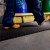 person in work boots walking on Flexigrid Industrial Matting 2 x 16.5 ft Roll 